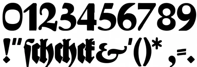 Bayreuth Font OTHER CHARS