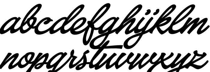 Baystar Script PERSONAL USE ONLY Bold PERSONAL USE ONLY Schriftart Kleinbuchstaben