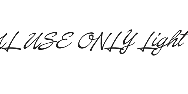 Baystar Script PERSONAL USE ONLY Light PERSONAL USE ONLY Logo