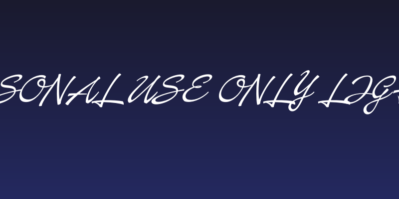 Baystar Script PERSONAL USE ONLY Light PERSONAL USE ONLY Social Header