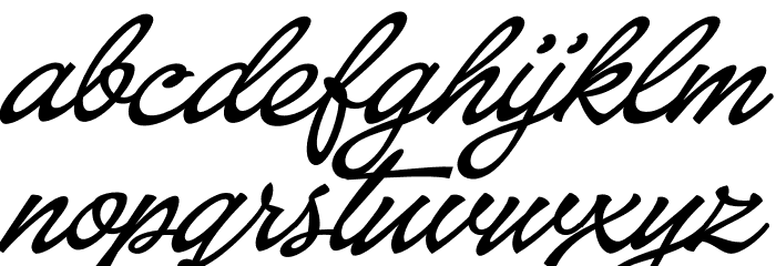 Baystar Script PERSONAL USE ONLY Medium PERSONAL USE ONLY Schriftart Kleinbuchstaben