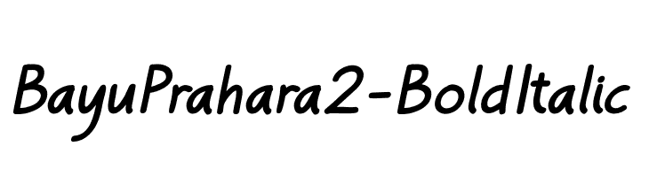 BayuPrahara2-BoldItalic  Frei Schriftart Herunterladen