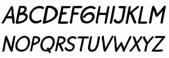 BayuPrahara2-BoldItalic 字体 大写