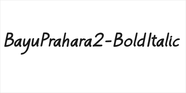 BayuPrahara2-BoldItalic Logo