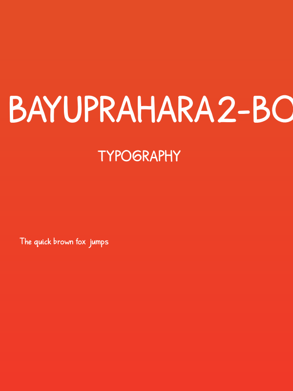 BayuPrahara2-Bold Poster