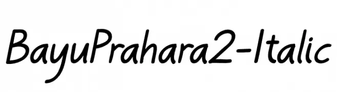 BayuPrahara2-Italic  नि: शुल्क फ़ॉन्ट्स डाउनलोड