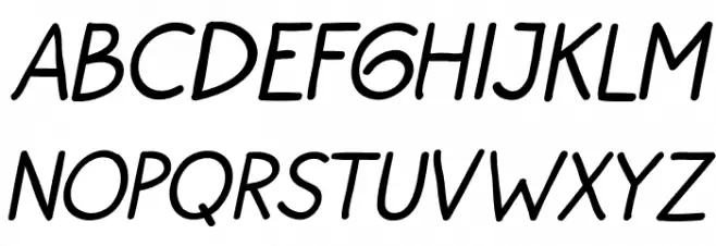BayuPrahara2-Italic Schriftart Groß