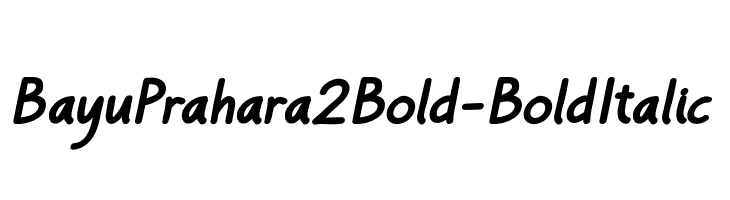 BayuPrahara2Bold-BoldItalic  Frei Schriftart Herunterladen