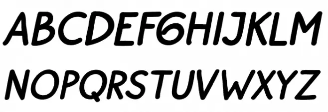BayuPrahara2Bold-BoldItalic 字体 大写