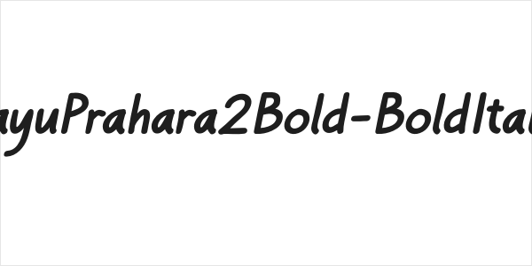 BayuPrahara2Bold-BoldItalic Logo
