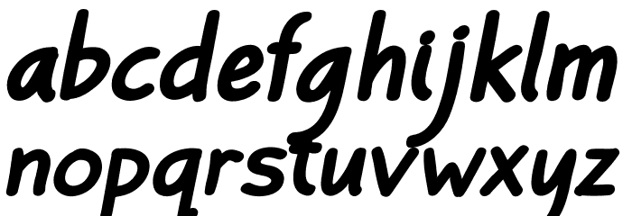 BayuPrahara2Bold-BoldItalic Font LOWERCASE