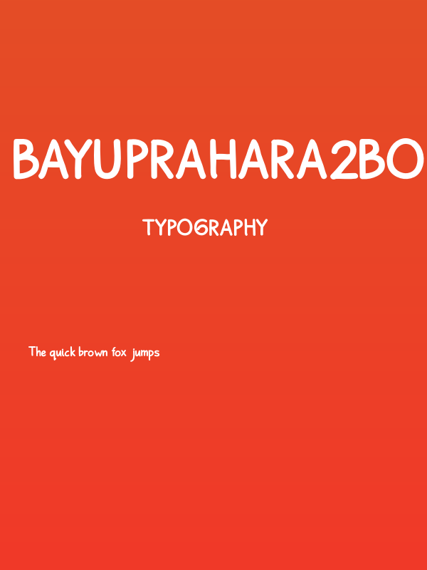 BayuPrahara2Bold-Bold Poster