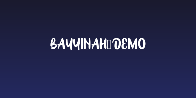 Bayyinah-DEMO Social Header