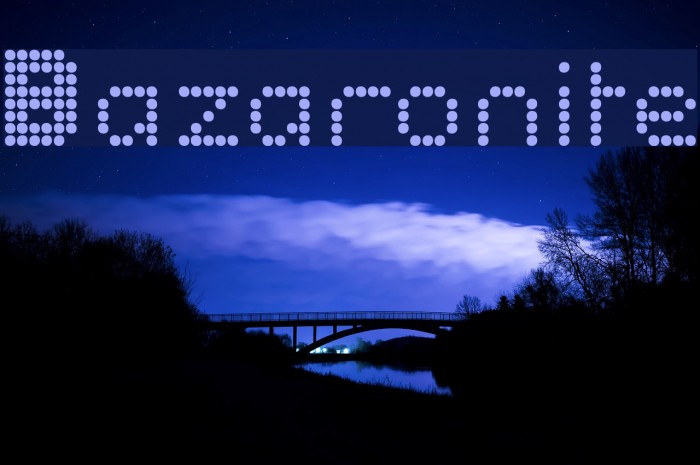 Bazaronite Font examples
