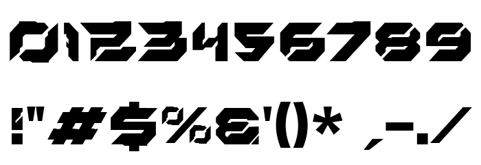 Bazer Font OTHER CHARS