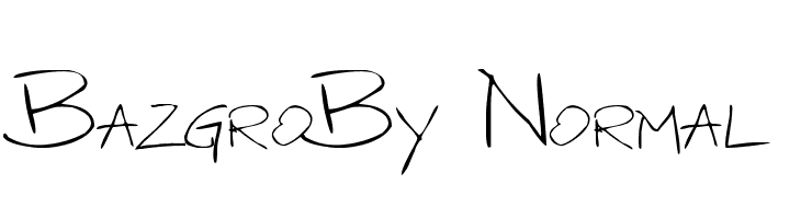 BazgroBy Normal  font caratteri gratis