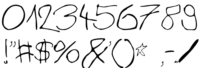 BazgroBy Normal Font OTHER CHARS