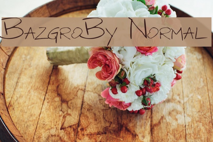 BazgroBy Normal Font examples