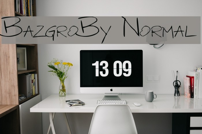 BazgroBy Normal Font examples