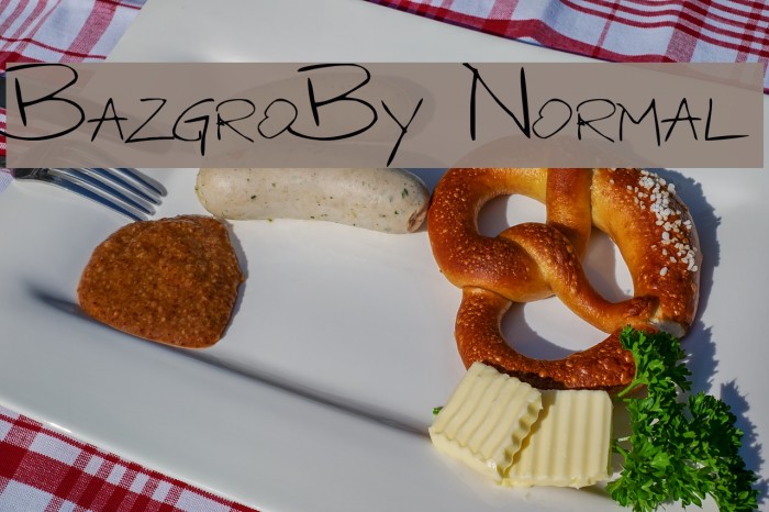 BazgroBy Normal Font examples
