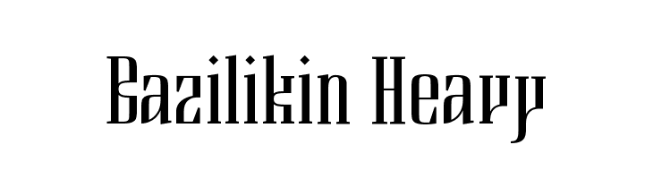 Bazilikin Heavy  नि: शुल्क फ़ॉन्ट्स डाउनलोड