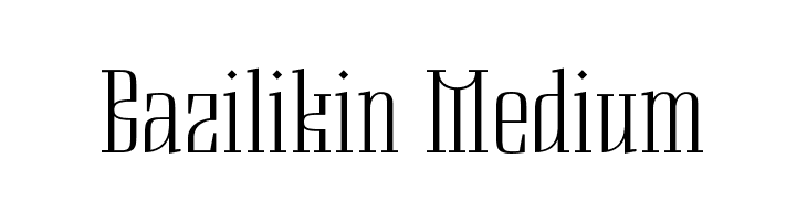 Bazilikin Medium  नि: शुल्क फ़ॉन्ट्स डाउनलोड