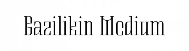 Bazilikin Medium  Fuentes Gratis Descargar
