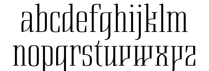Bazilikin Medium Font LOWERCASE