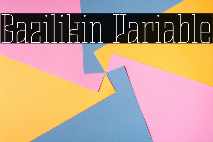 Bazilikin Variable Example 1