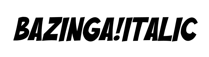 Bazinga! Italic  Descarca Fonturi Gratis