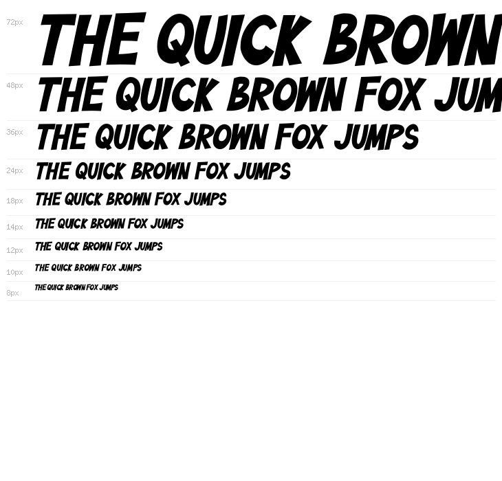 Bazinga! Italic Waterfall