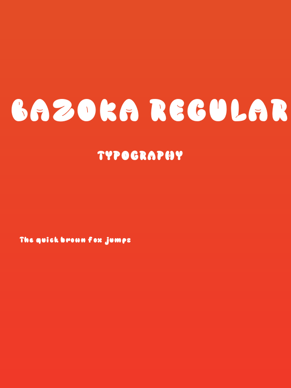 Bazoka Regular Poster