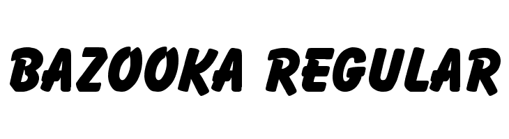 Bazooka Regular Caratteri