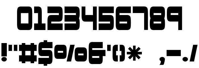 Bazooka Font OTHER CHARS
