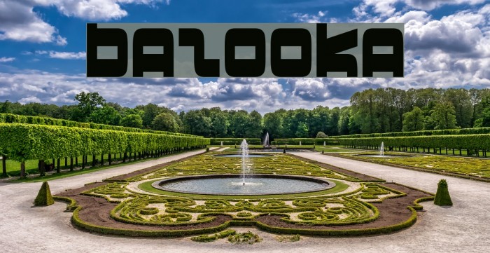 Bazooka Font examples