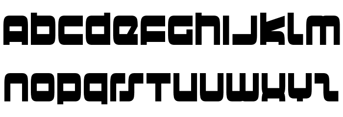 Bazooka Font LOWERCASE
