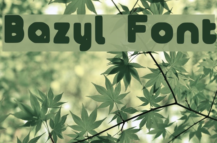 Bazyl Font examples