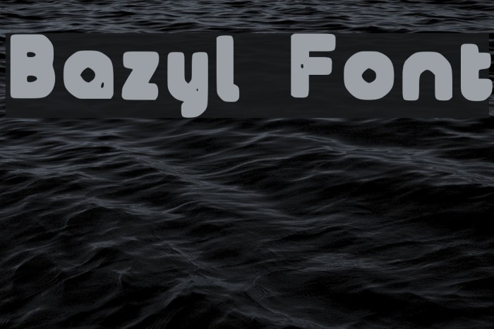Bazyl Font examples