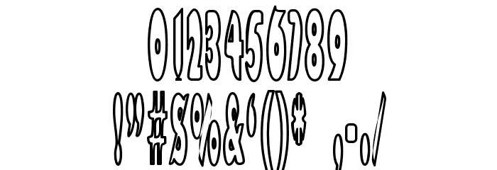 Bazzomba Font OTHER CHARS