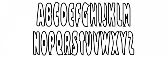 Bazzomba フォント 大文字