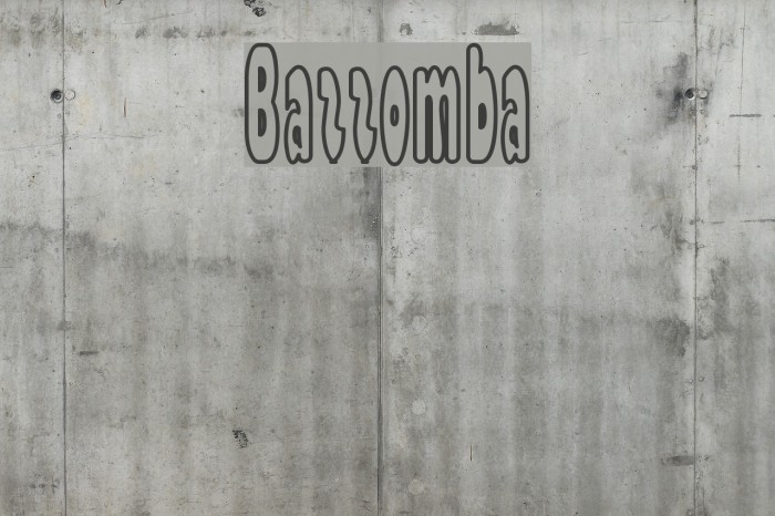 Bazzomba Font examples