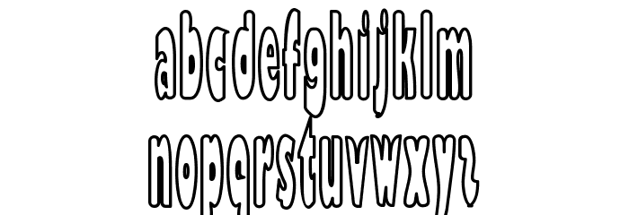 Bazzomba Font LOWERCASE