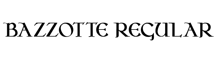 Bazzotte Regular  font caratteri gratis
