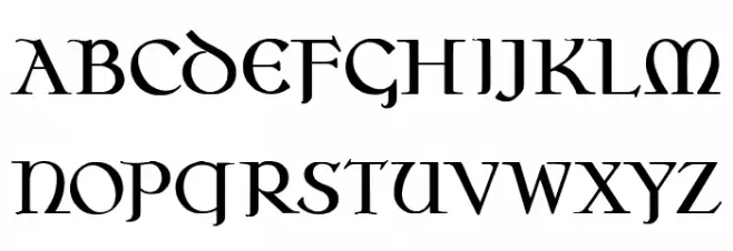 Bazzotte Regular Font Litere mari