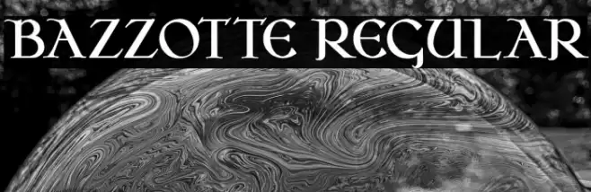 Bazzotte Regular Font examples