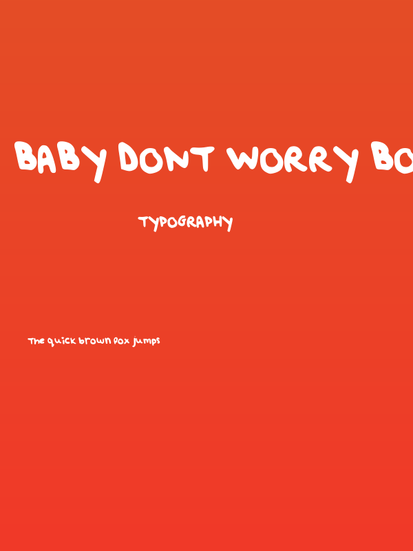 baby dont worry bout it! Poster