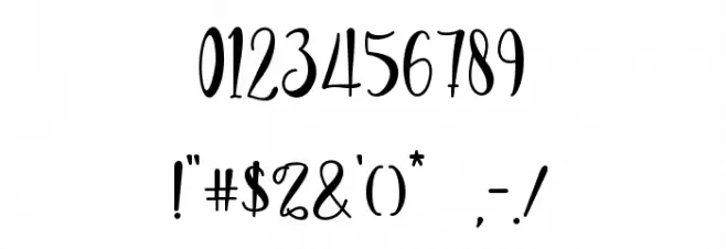 baby girl personal use Font OTHER CHARS