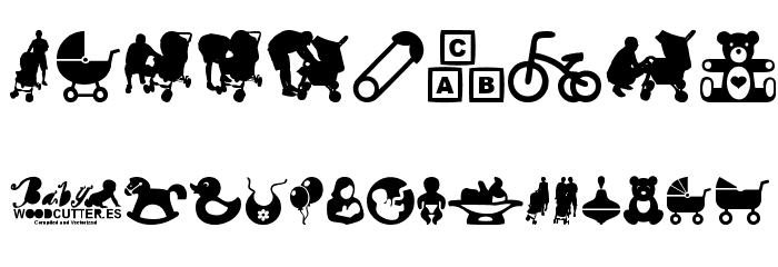 baby icons Font OTHER CHARS