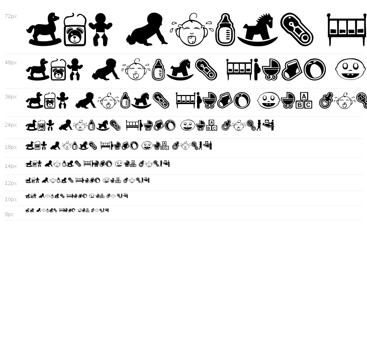 baby icons Waterfall