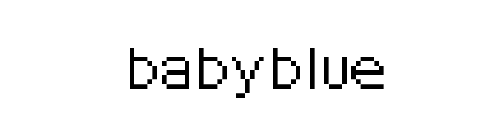 babyblue  フリーフォントのダウンロード